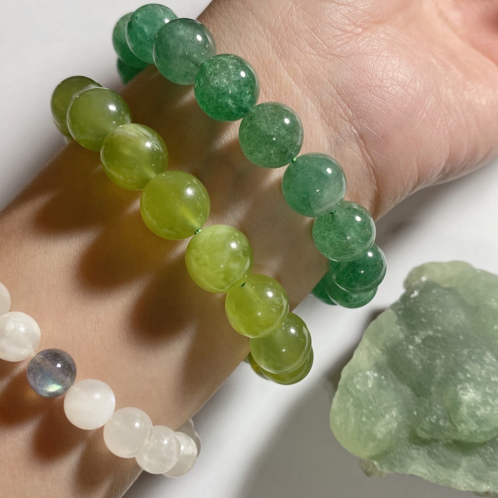 BKL葡萄石·綠草莓晶·岫玉-細節圖8