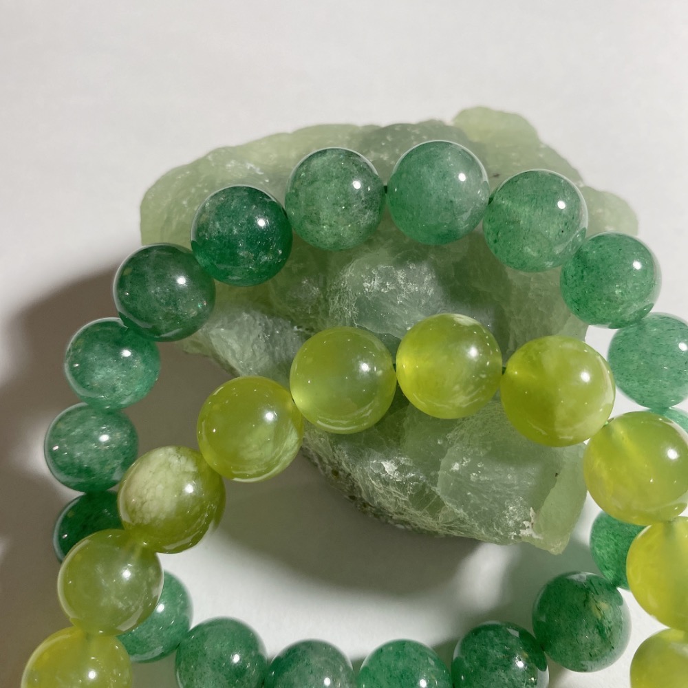 BKL葡萄石·綠草莓晶·岫玉-細節圖10