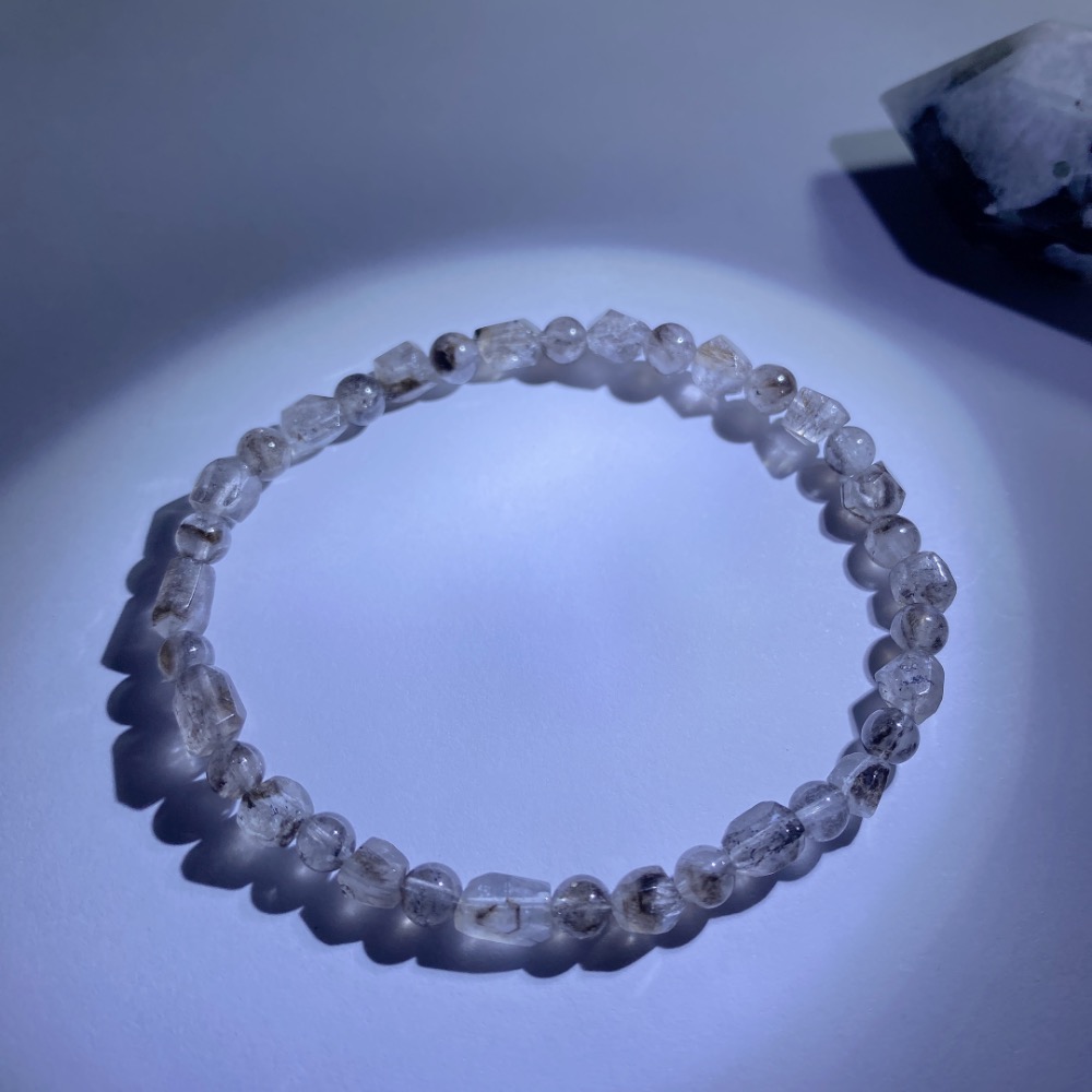 BKL銀鈦閃靈鑽切面手串-細節圖2