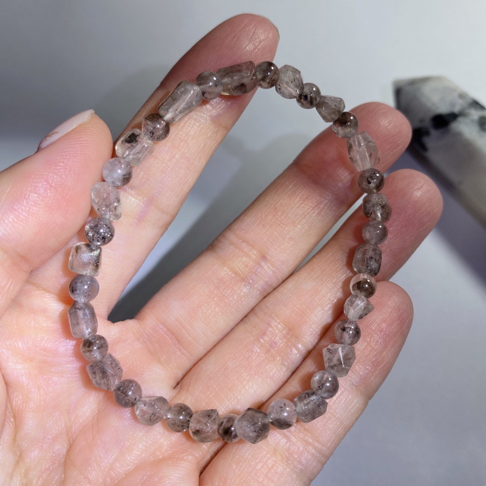 BKL銀鈦閃靈鑽切面手串-細節圖4