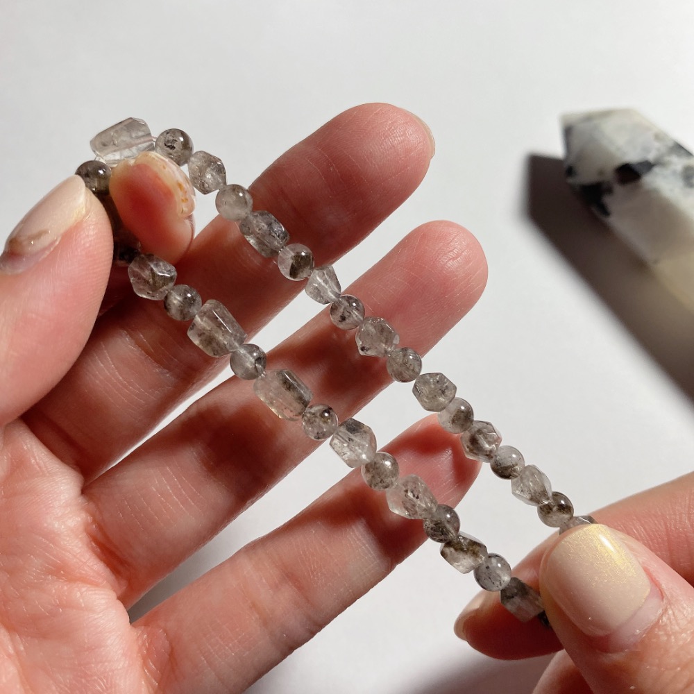 BKL銀鈦閃靈鑽切面手串-細節圖5