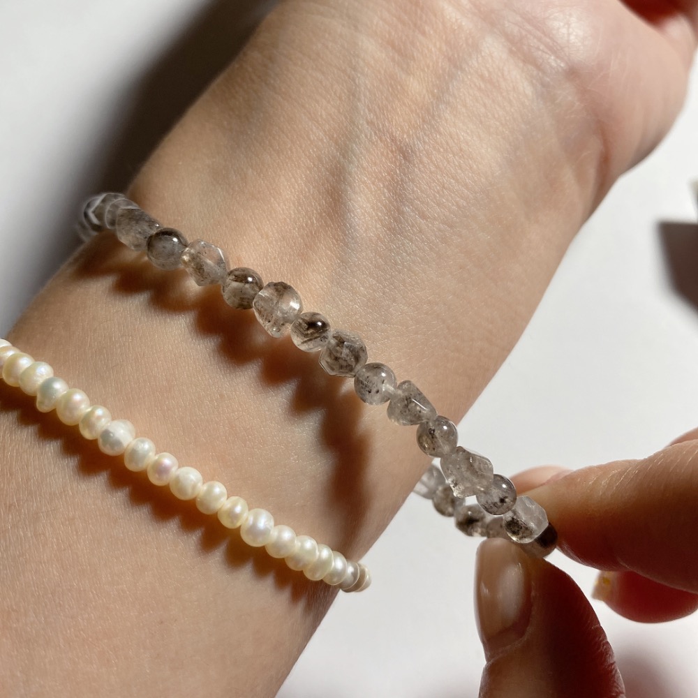 BKL銀鈦閃靈鑽切面手串-細節圖6