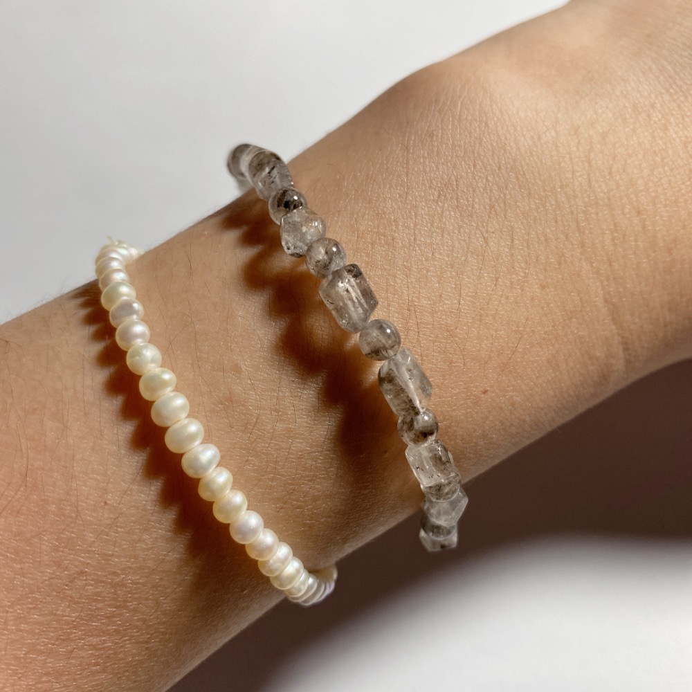 BKL銀鈦閃靈鑽切面手串-細節圖7