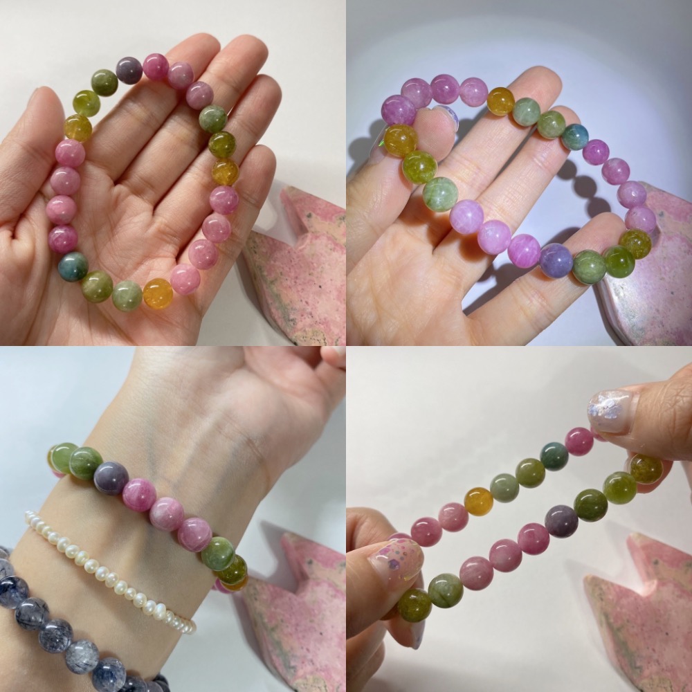 帶紫碧璽16cm·23顆·8.5mm