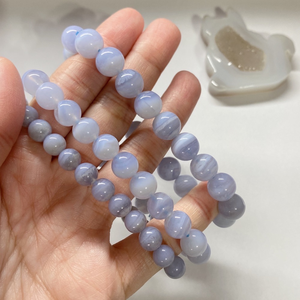 BKL藍紋瑪瑙 (藍玉髓)-細節圖5