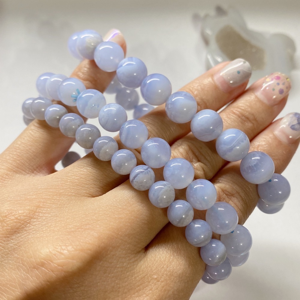 BKL藍紋瑪瑙 (藍玉髓)-細節圖6