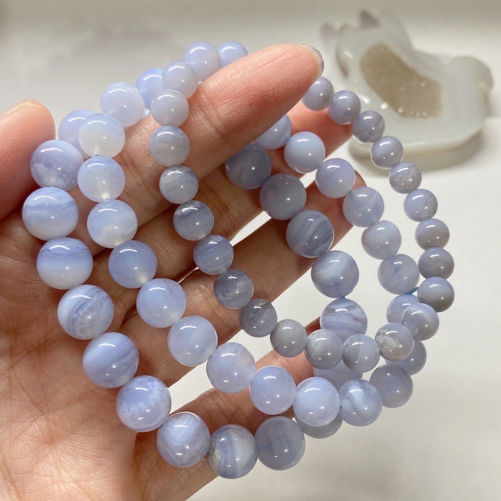 BKL藍紋瑪瑙 (藍玉髓)-細節圖7