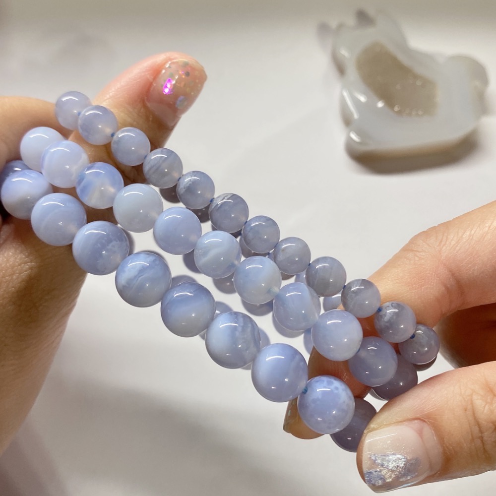 BKL藍紋瑪瑙 (藍玉髓)-細節圖8