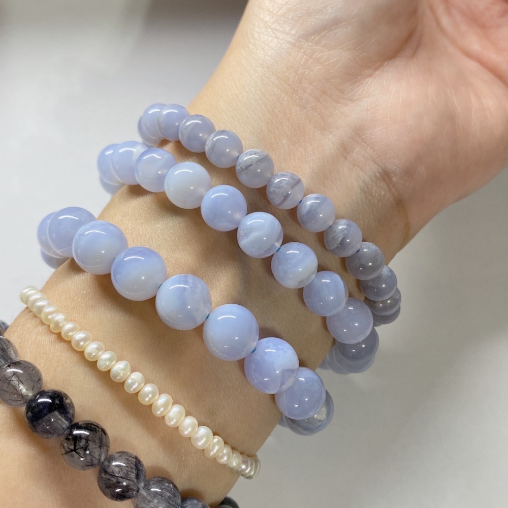 BKL藍紋瑪瑙 (藍玉髓)-細節圖9