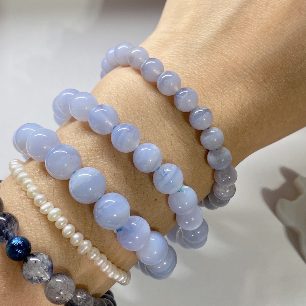 BKL藍紋瑪瑙 (藍玉髓)-細節圖10