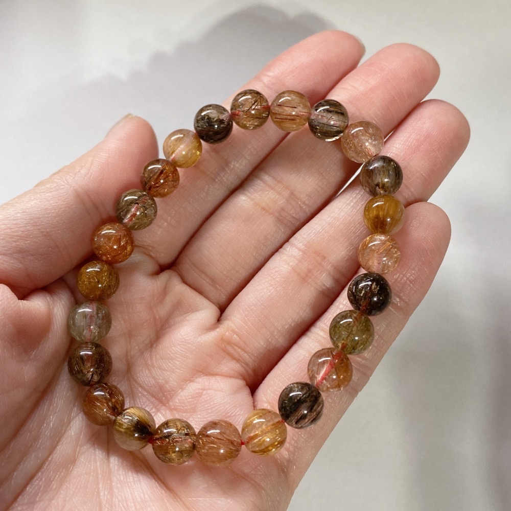 BKL高品彩髮晶 (彩銅順髮·帶貓眼效應)-細節圖5