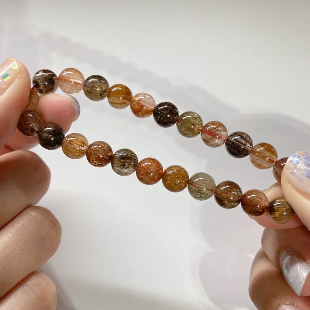 BKL高品彩髮晶 (彩銅順髮·帶貓眼效應)-細節圖8