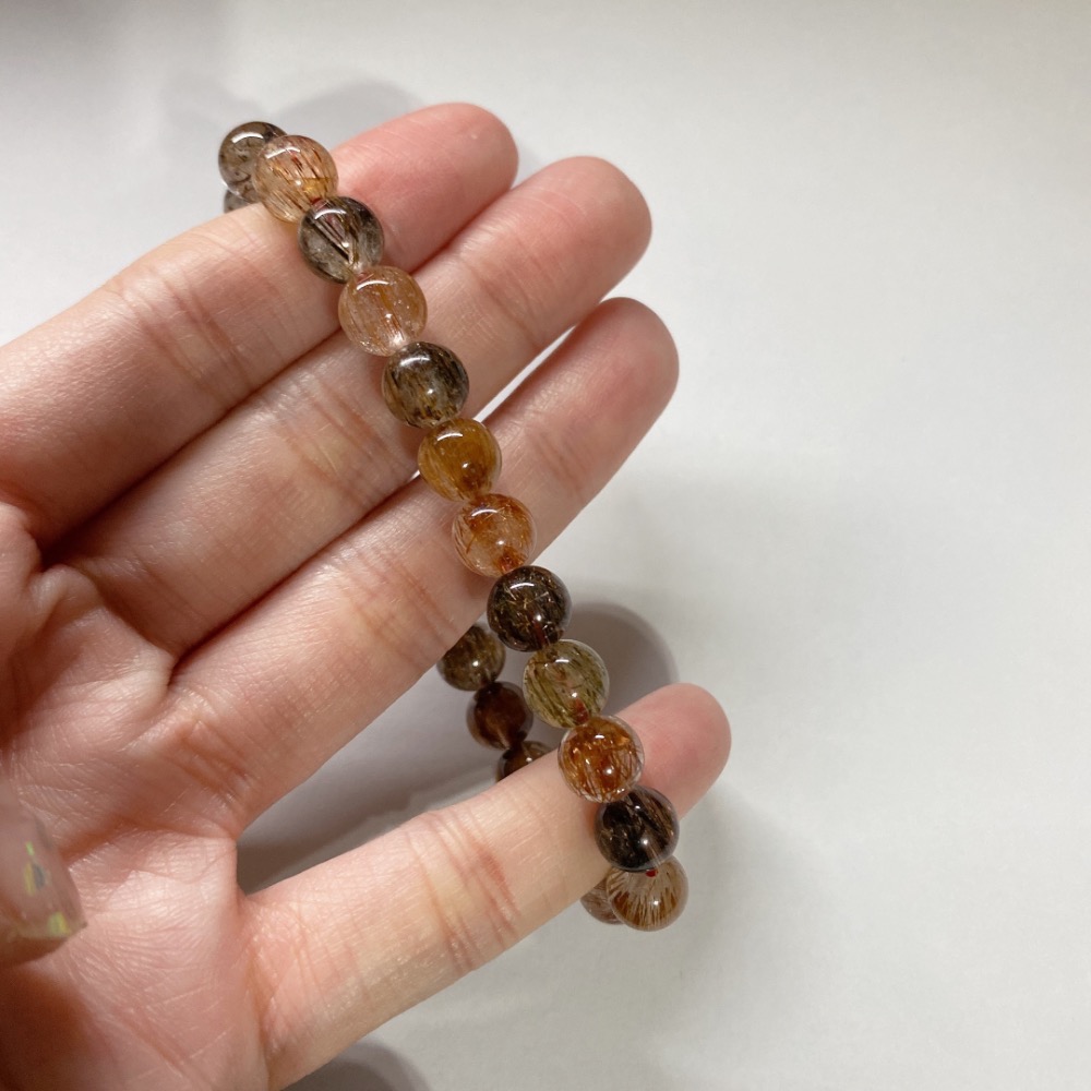 BKL高品彩髮晶 (彩銅順髮·帶貓眼效應)-細節圖9