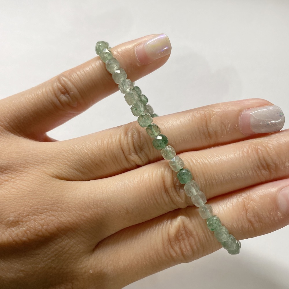 BKL漸變綠草莓晶鑽切刻面方糖-細節圖7