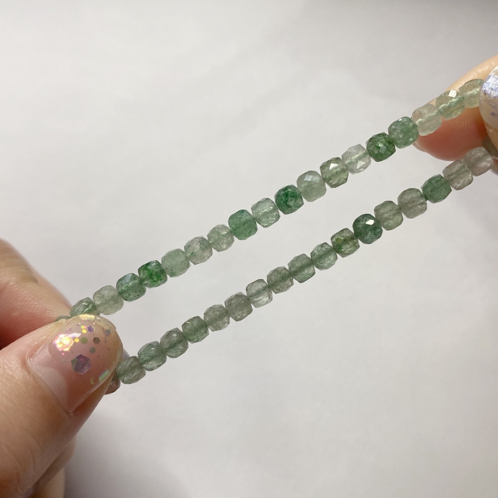 BKL漸變綠草莓晶鑽切刻面方糖-細節圖8