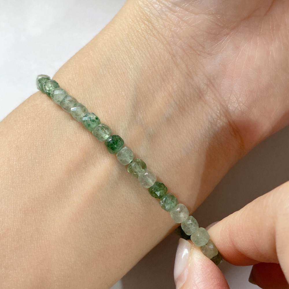 BKL漸變綠草莓晶鑽切刻面方糖-細節圖10