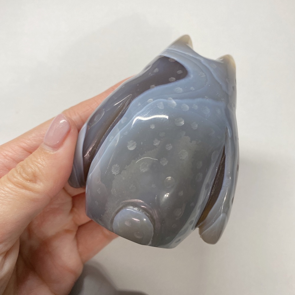 BKL天然瑪瑙龍貓雕刻-細節圖7