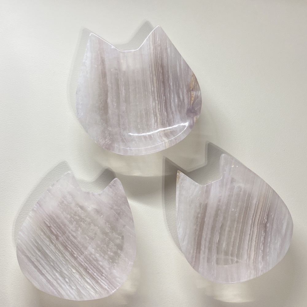 BKL絲綢螢石貓咪小盤-細節圖2