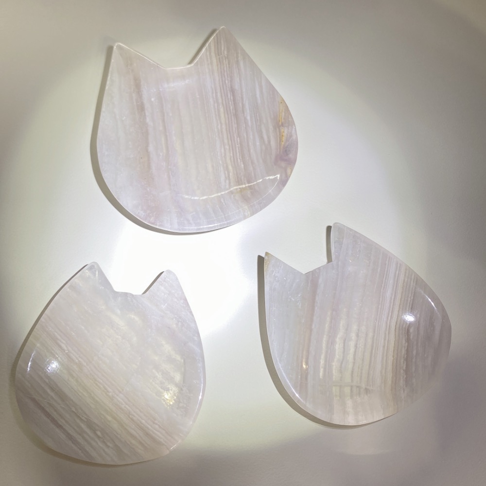 BKL絲綢螢石貓咪小盤-細節圖3