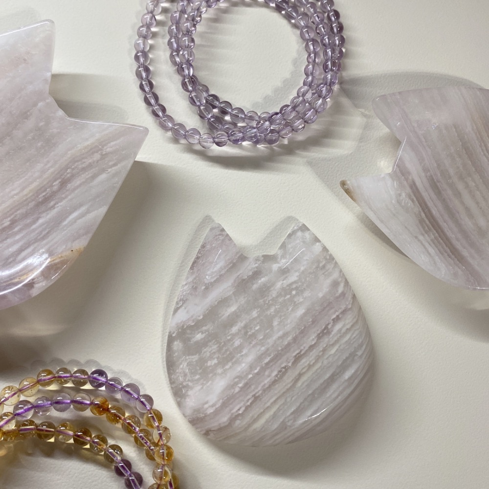 BKL絲綢螢石貓咪小盤-細節圖8