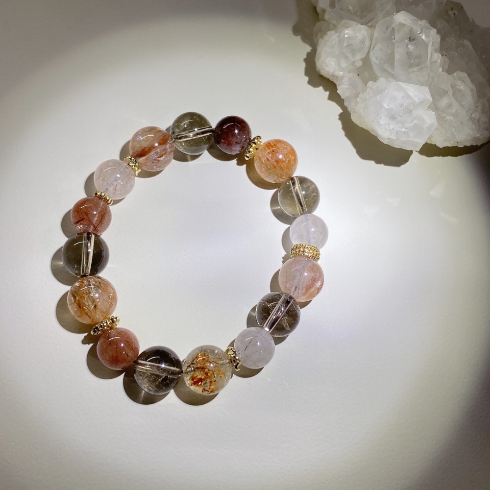 BKL黑金超七x紅銅髮晶x茶晶｜設計款-細節圖2