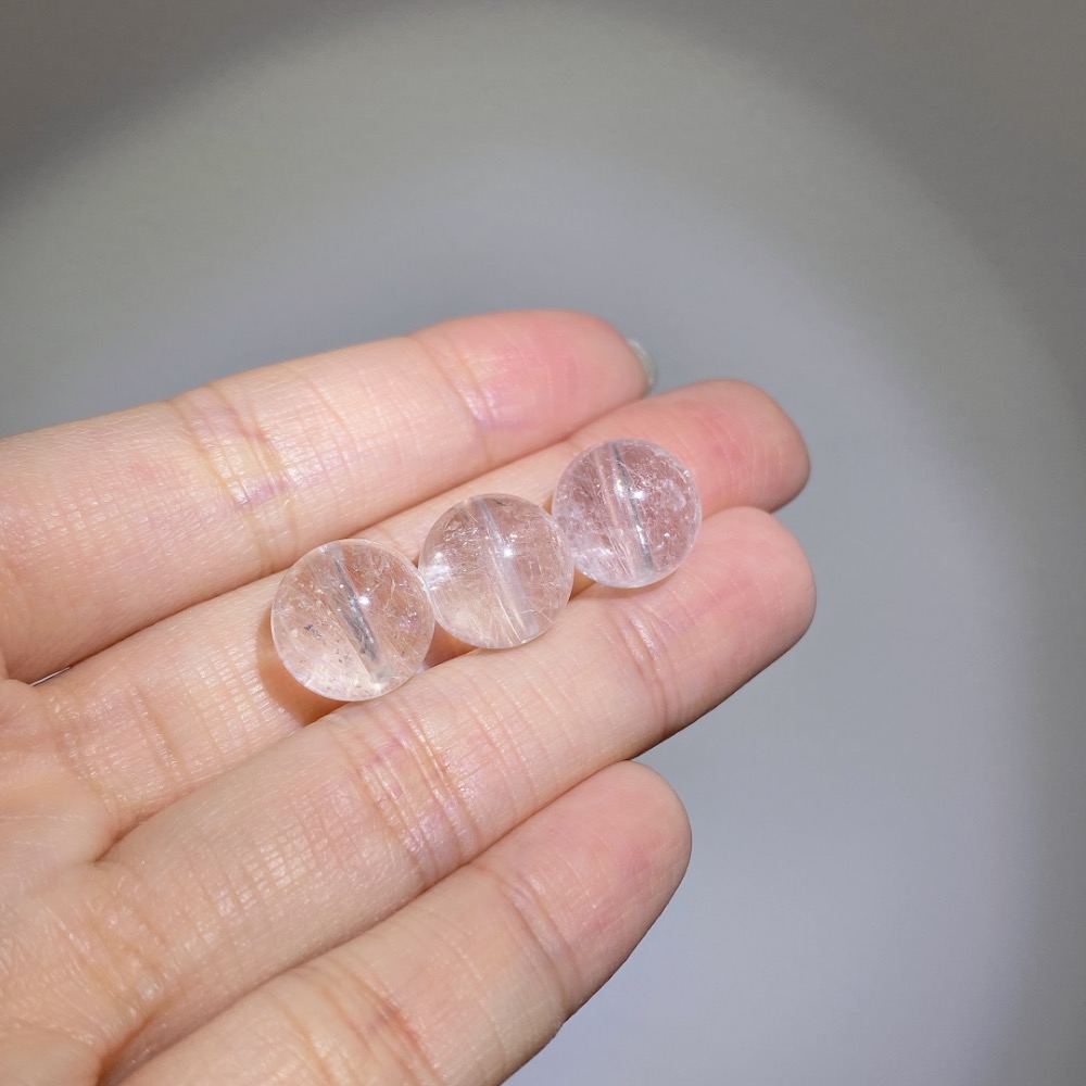 BKL兔毛白水晶｜單珠-細節圖3