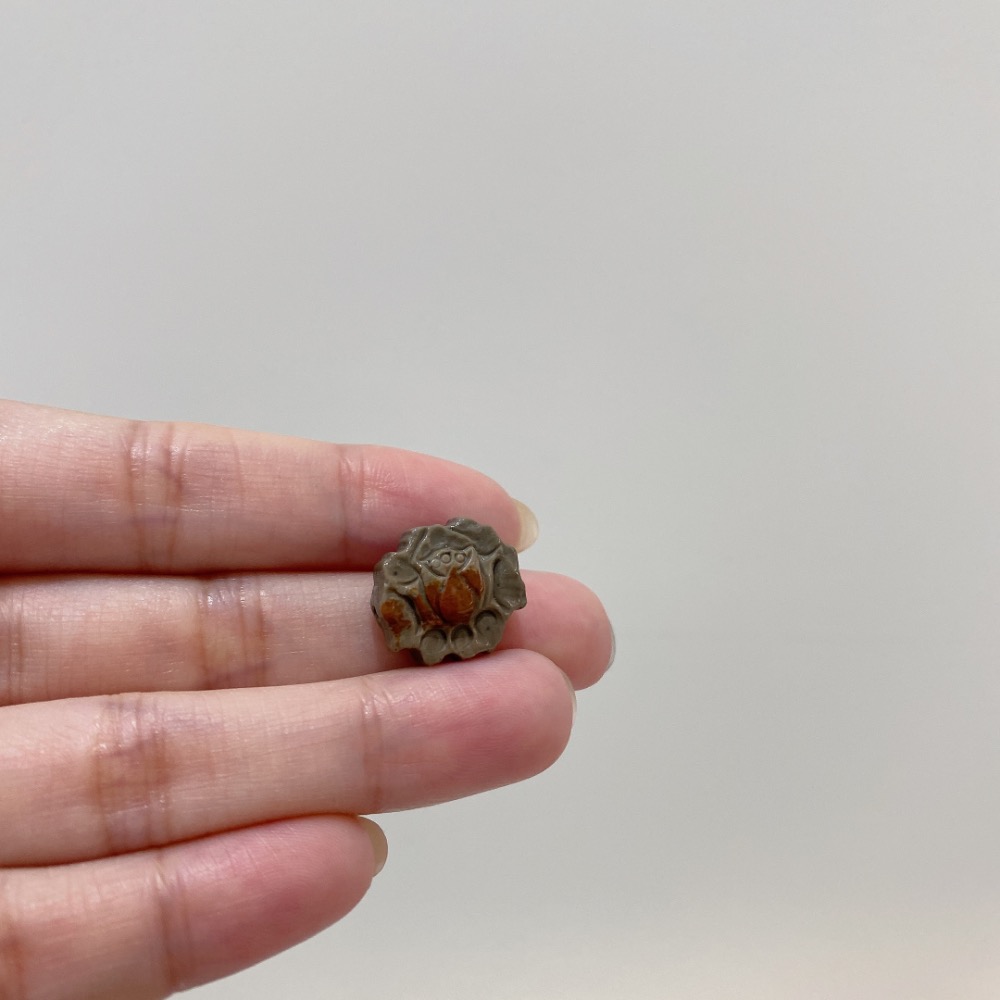 BKL天然阿拉善戈壁瑪瑙雕刻·多子多福蓮花 (蓮藕)-細節圖2