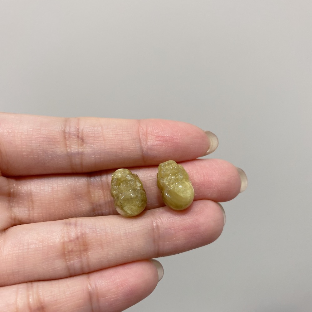 BKL黃金祖母晶貔貅雕刻｜直通孔-細節圖8