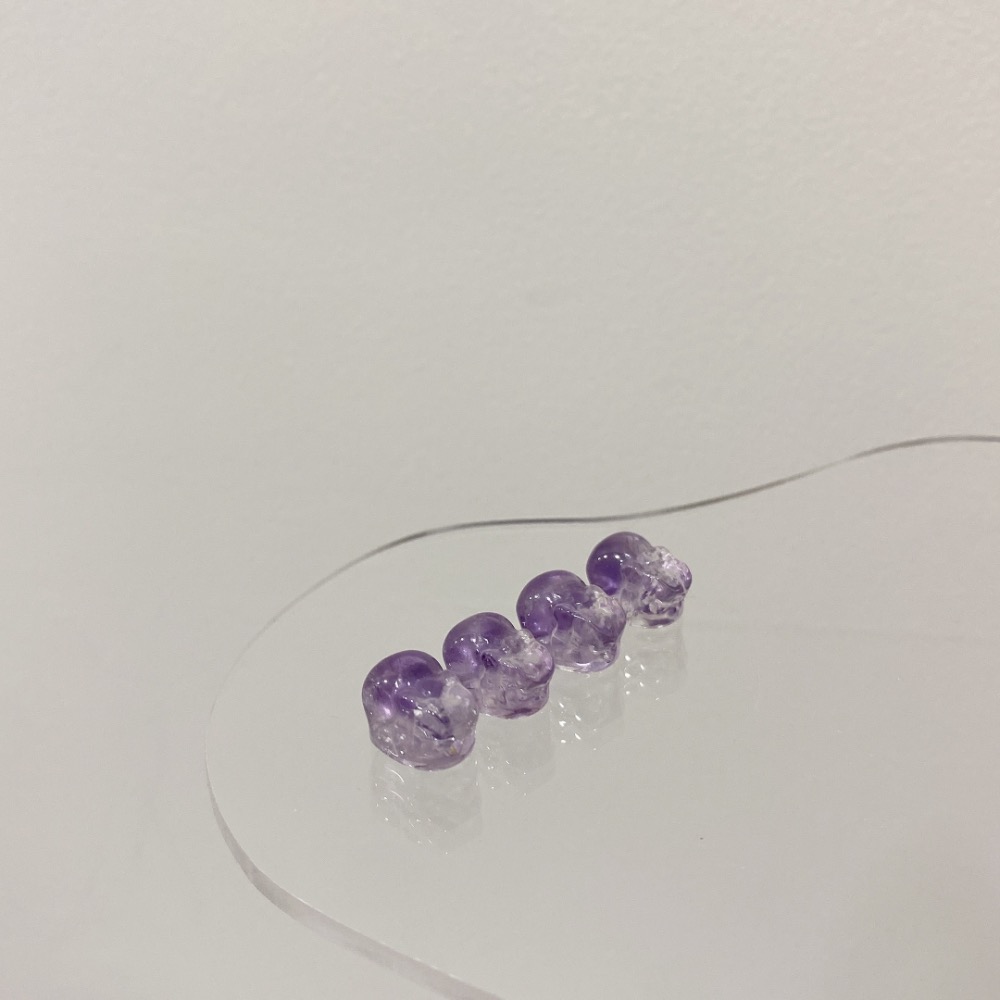 BKL巴西紫水晶貔貅雕刻｜直通孔-細節圖6