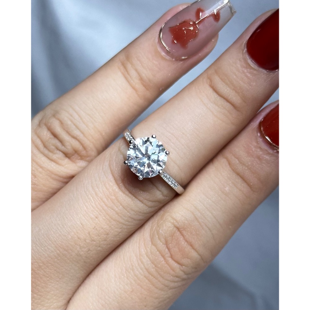 2克拉莫桑鑽戒｜不凡水晶-細節圖2