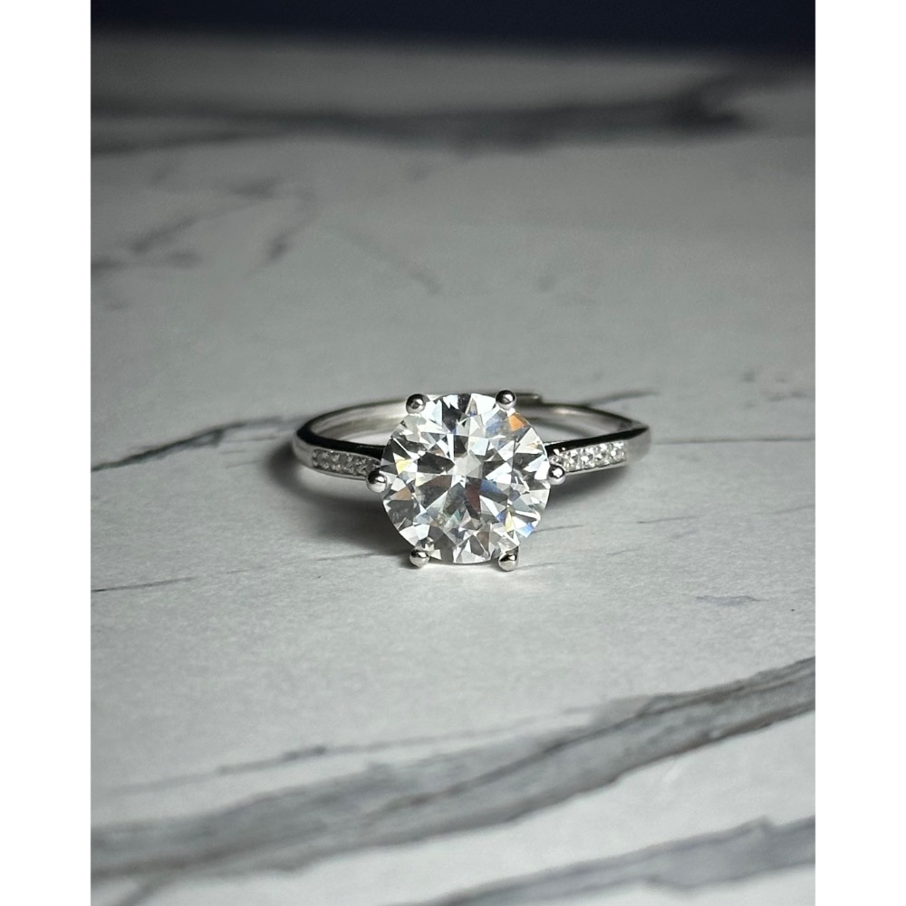 2克拉莫桑鑽戒｜不凡水晶-細節圖3