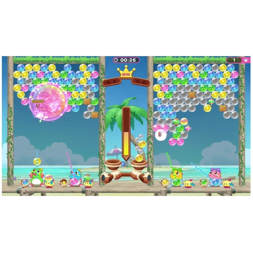 【正哥電玩】全新現貨 NS Switch  益智泡泡龍 一起泡泡戰 中文版 泡泡龍 彈珠 泡泡 益智-細節圖2