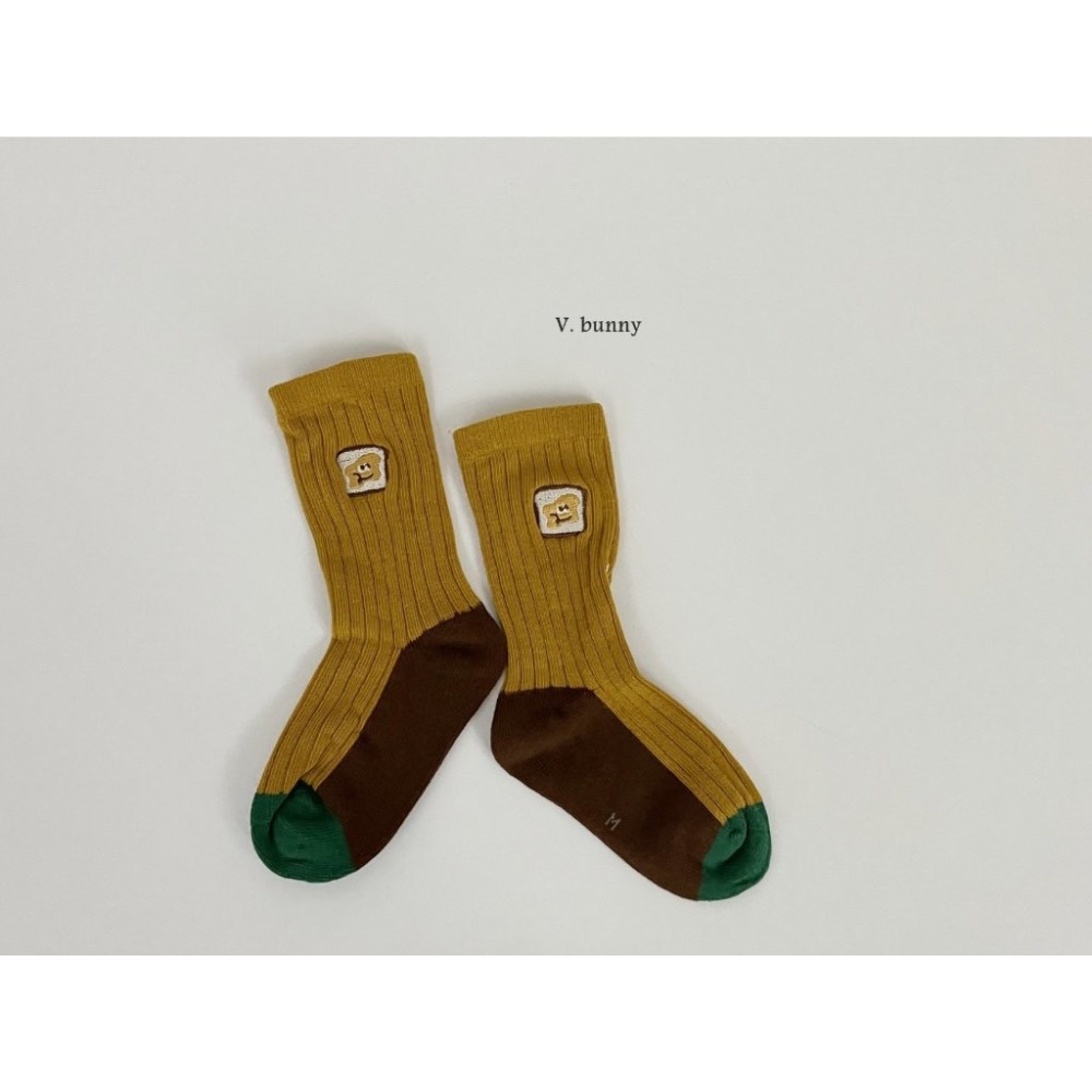 木木家💕現貨  [Vanilla Bunny] 麵包襪🧦-細節圖6