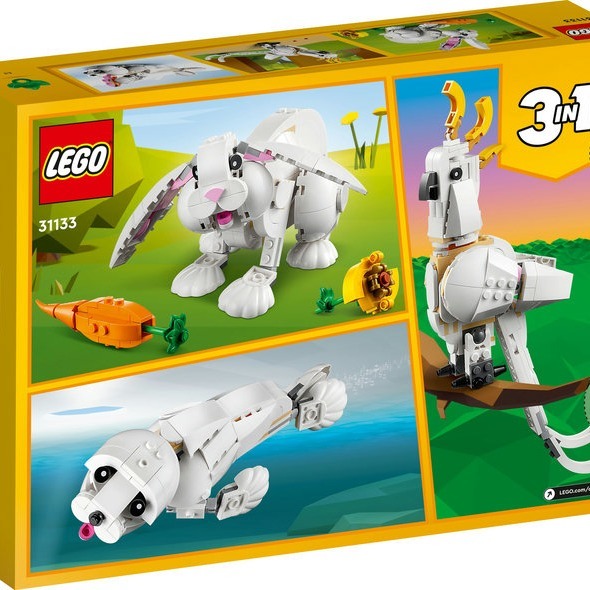 【台中翔智積木】 LEGO 樂高 Creator 31133 創意 三合一 鸚鵡 海豹 白兔 小白兔 兔子-細節圖2