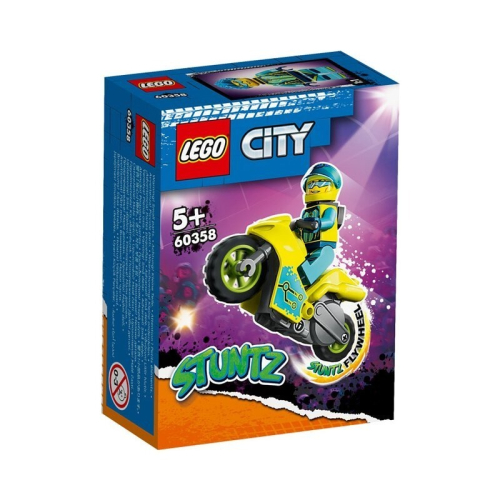 【台中翔智積木】 LEGO 樂高 CITY系列 60358網路特技摩托車