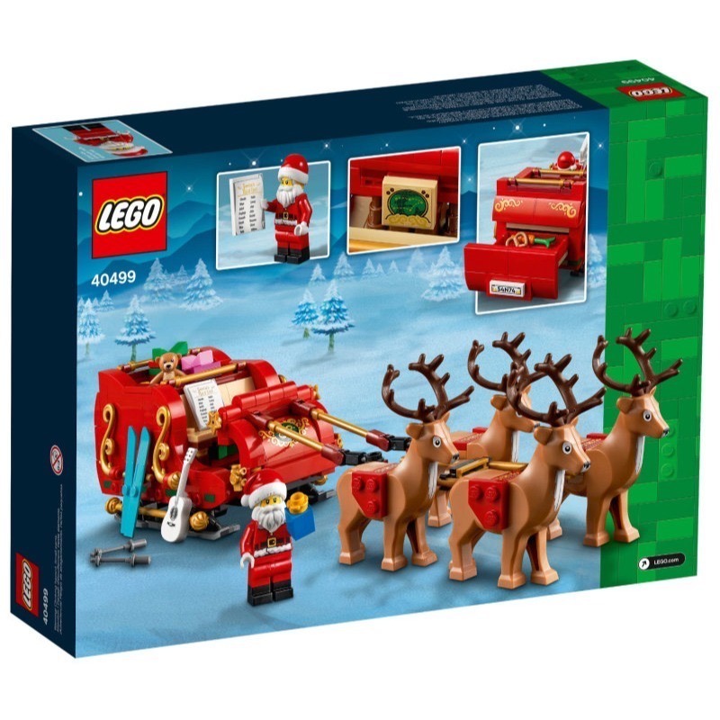 【台中翔智積木】LEGO 樂高 40499 聖誕老人的雪橇 聖誕老公公 麋鹿-細節圖3
