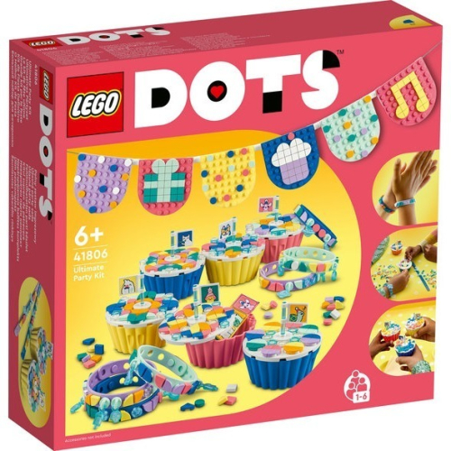 【台中翔智積木】LEGO 樂高 DOTS 豆豆系列 41806 終極豆豆派對組