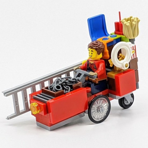 ￼【台中翔智積木】LEGO 樂高 CITY 城市系列 60271 拆售 1號說明書 紅色 三輪車