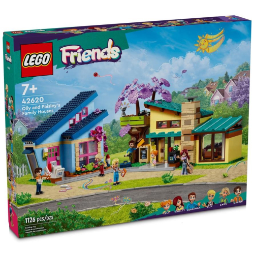 【台中翔智積木】LEGO 樂高 Friends系列 42620歐利的家和佩斯莉的家