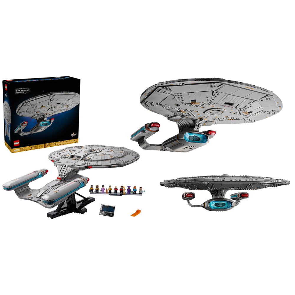 【台中翔智積木】LEGO 樂高 lcon 10356 星際爭霸戰：聯邦星艦企業號-細節圖4