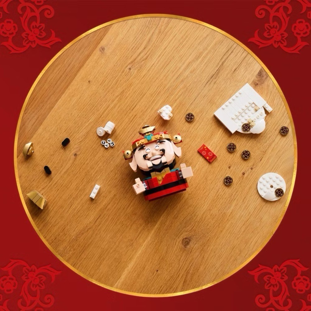 【台中翔智積木】LEGO 樂高 節慶系列 40864 財神 Fortune Master 財神爺-細節圖3