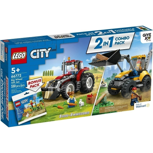 LEGO 樂高 City 66772 國外特殊禮盒 (內含60287、60385以及30590) 全新未拆