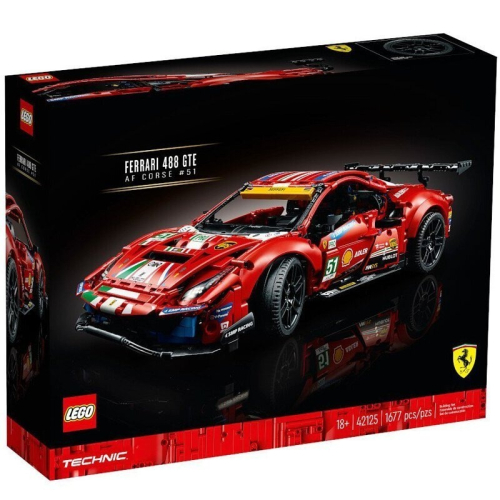 LEGO 42125 法拉利 488 GTE “AF Corse #51”Technic 科技系列 全新未拆 小盒損