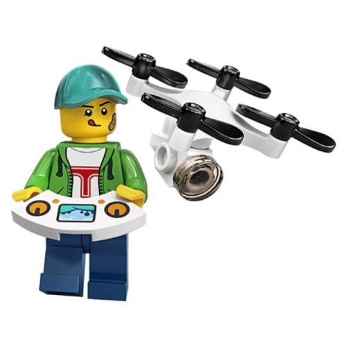 LEGO 樂高 71027 第 20 代人偶包 16號 無人機男孩 全新剪小孔確認