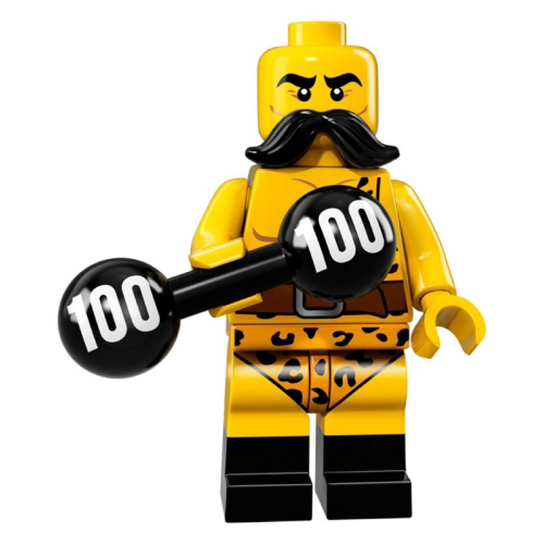 LEGO 樂高 71018 第17代人偶包 2號 舉重選手 全新剪小孔確認