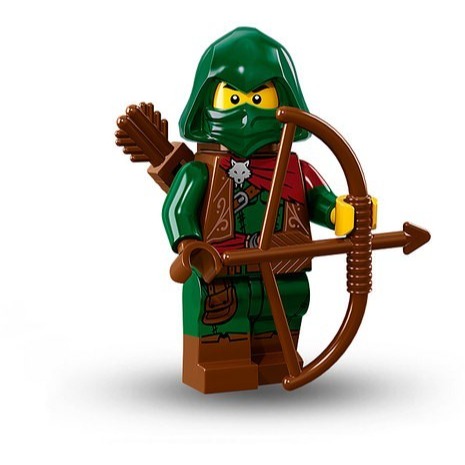 LEGO 樂高 71013 第16代人偶包 11號 森林盜賊 弓箭手 全新剪小孔確認