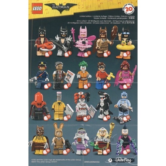 LEGO 樂高 71017 LEGO Minifigures 蝙蝠俠電影人偶包 全套20隻 全新剪孔確認-細節圖4