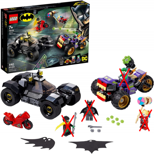 LEGO 樂高 76159 Joker＇s Trike Chase 拆賣 僅載具不含人偶 全新 僅人偶拆出其餘封回