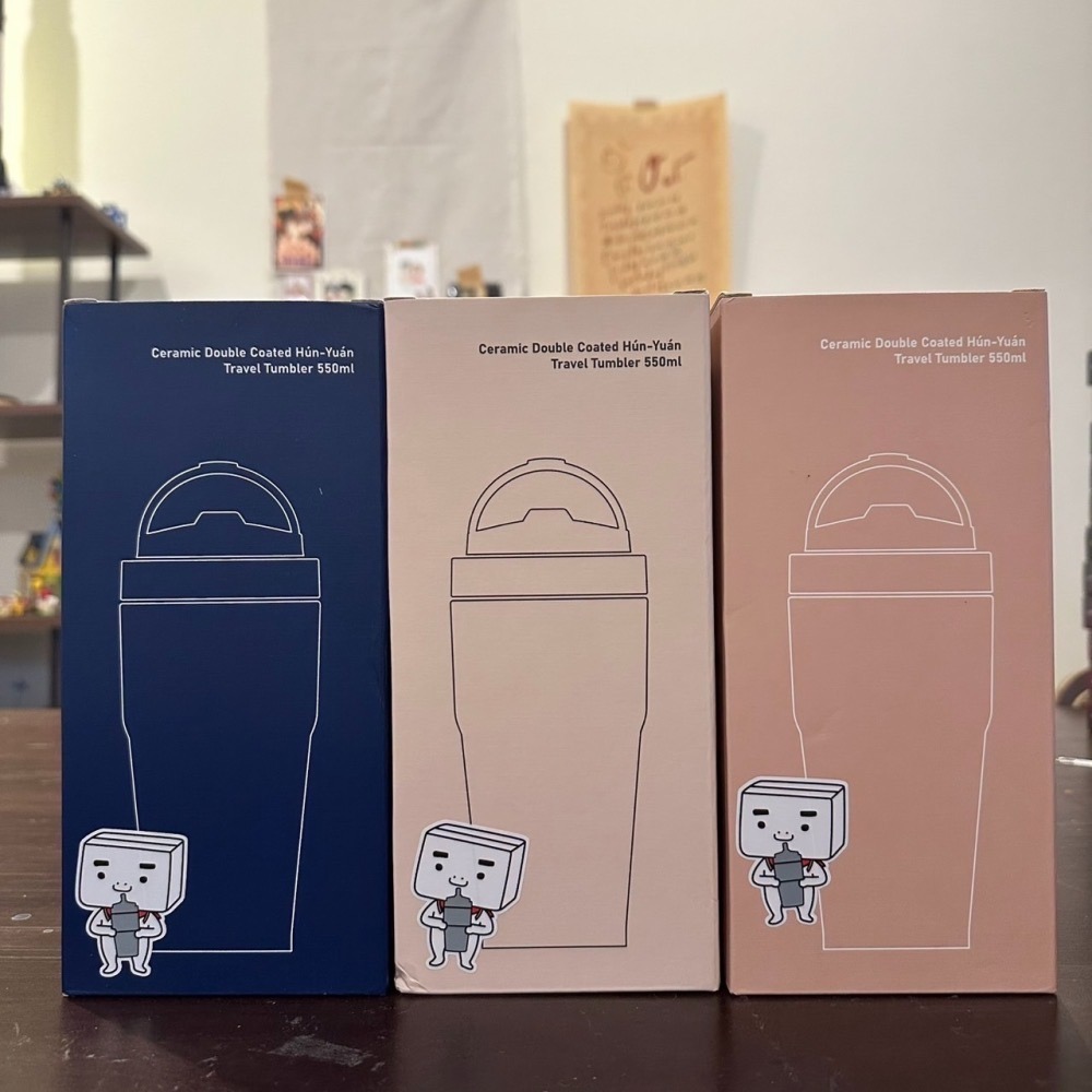 WOKY 沃廚 渾圓杯 雙層陶瓷款550ml 保溫杯 水壺 PChome BOXBAN X WOKY 聯名 保溫瓶-細節圖2