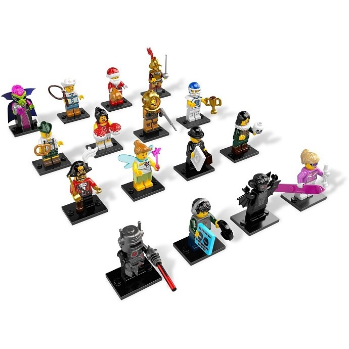 LEGO 樂高 8833 第8代 人偶包 一套 16 隻不重複  已組裝有說明書有原袋 夾鏈袋保存-細節圖2